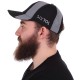 Cappellino riflettente con luce LED B-CAP SAFETY 25 lm, ricaricabile, USB, taglia unica, nero