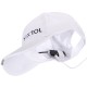 Cappellino con visiera e luce LED B-CAP 25lm, ricaricabile, USB, taglia unica, bianco