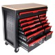 Carrello da officina con utensili MECHANIC TROLLEY TITAN 1559, 13 cassetti, 1559 pezzi di utensili
