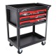 Carrello da officina con attrezzi MECHANIC TROLLEY JASON 94, 3 cassetti, 1 ripiano, 94 pezzi