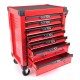 Carrello porta attrezzi MECHANIC TROLLEY KEVIN RED 195, 7 cassetti, 195 pezzi di attrezzi