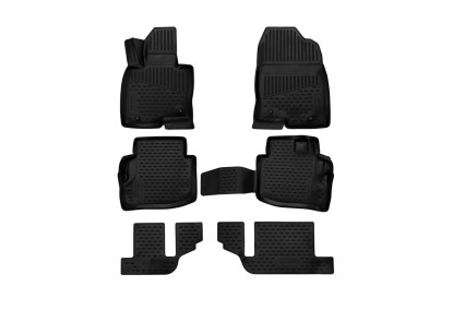 Tappetini in gomma 3D MAZDA CX-9, dal 2017, SUV, 6 pezzi