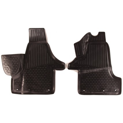 Tappetini in gomma 3D VOLKSWAGEN Transporter (T6), 2015->, VAN, (Europa), set da 2
