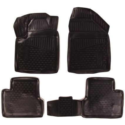 3D Tappetini in gomma JEEP Cherokee, 2016-2019 SUV, USA