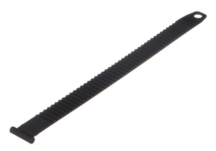 Cinturino di fissaggio per portabici da gancio, lunghezza 27cm, nero - ricambio