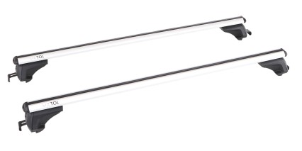 Barra trasversale in alluminio con serratura ROOF RACK IN PRO, 120cm, portata 90kg