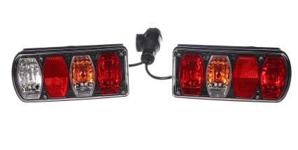 Set di luci con cavo e spina 13 poli per portabici E-BIKE PREMIUM - ricambio
