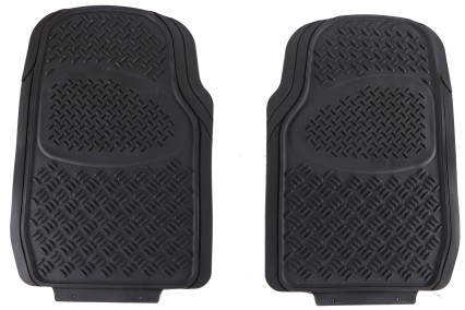 Tappetini universali in gomma per auto CAR MAT UNI SET 1, anteriore, 2 pezzi