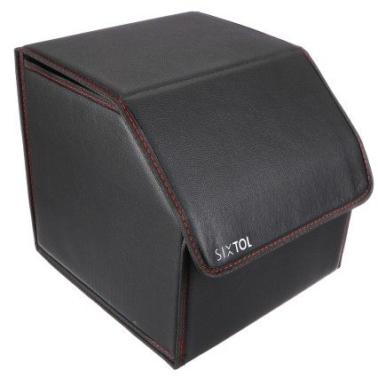 Organizer per il bagagliaio dell'auto CAR COMPACT LEATHER S, 1 scomparto, pieghevole, con coperchio