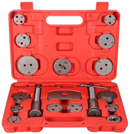 Pressa per pistoni freno MECHANIC BRAKE SET 18, set da 18 pezzi.