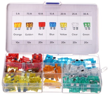 Set di fusibili a lama per auto MECHANIC FUSE SET 1, 5-30A, 120 pz