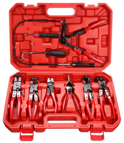 Set di pinze per fascette stringitubo SET DI FASCETTE PER TUBI MECCANICI 9