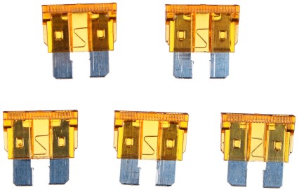 Set di fusibili automobilistici a lama MECHANIC FUSE SET 5A, 100 pz