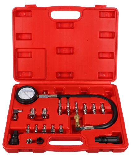 Set per il test della pressione dei cilindri dei motori diesel MECHANIC ENGINE TESTER 21, 0-70 bar,