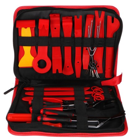Set multifunzionale per lo smontaggio di rivestimenti e interni MECHANIC TRIM SET 38, 38 pezzi