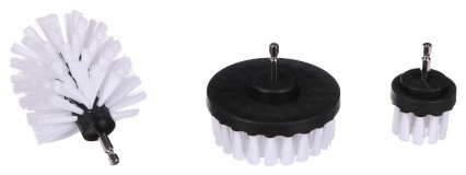 Set di spazzole per trapano per pulizia auto CAR DETAILING DRILL BRUSH 3 SOFT, 3 pz