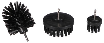 Set di spazzole per trapano per la pulizia dell'auto CAR DETAILING DRILL BRUSH 3 HARD, 3 pezzi