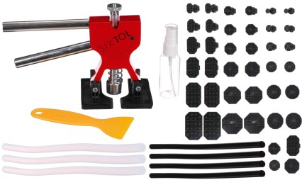 Kit di riparazione per carrozzeria ammaccata con estrattore CAR BODY REPAIR SET 50, 50 pezzi