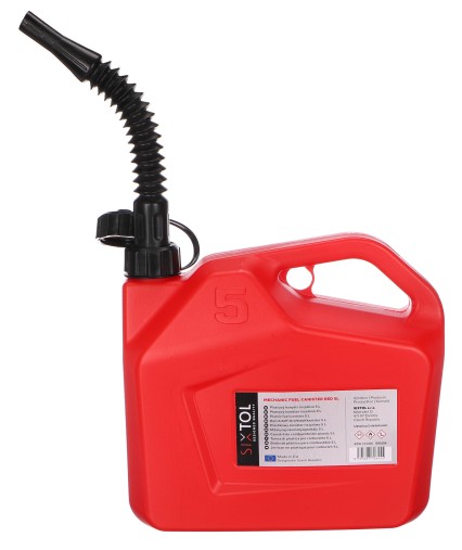 Tanica di plastica TANICETTA DI CARBURANTE MECCANICA ROSSA 5L, rossa