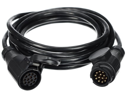 Cavo prolunga 13 pin - presa sospesa e spina TRAILER CABLE 8, 12V, 5m