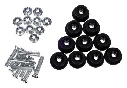 Set di ganci con viti per fissaggio rete/telo al carrello TRAILER HOOK SET 2, 10 pz