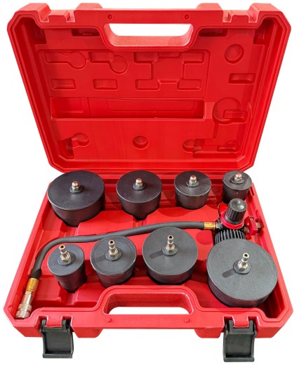 Set per il test di tenuta del turbocompressore MECHANIC LEAK TESTER 1, 9 pezzi