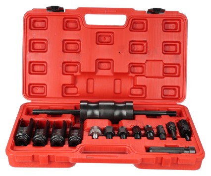Kit per smontaggio iniettori con martello scorrevole a percussione MECHANIC PULLER SET 1, 14 pezzi