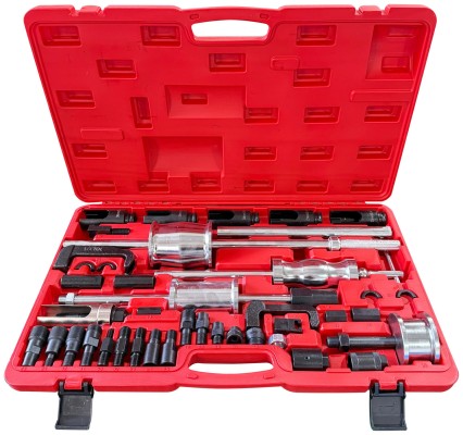 Kit per smontaggio iniettori con martello a slitta MECHANIC PULLER SET 2, 40 pezzi