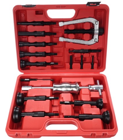 Set di estrattori per cuscinetti interni con martello scorrevole MECHANIC BEARING PULLER 5, 16 pz