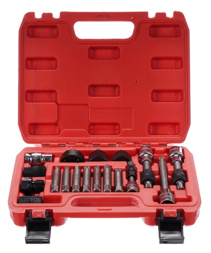 Set per montaggio e smontaggio delle pulegge dell'alternatore MECHANIC PULLEY SET 2, 18 pezzi