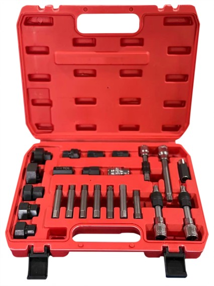 Set per montaggio e smontaggio delle pulegge dell'alternatore MECHANIC PULLEY SET 3, 24 pz