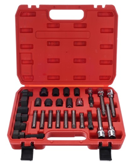Set per montaggio e smontaggio delle pulegge dell'alternatore MECHANIC PULLEY SET 4, 30 pz