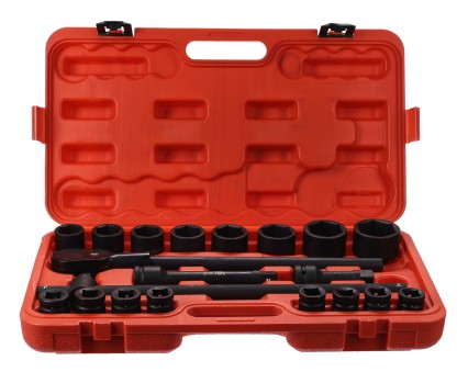 Set di bussole con cricchetta MECHANIC WRENCH SET 2, heavy-duty, 21 pz
