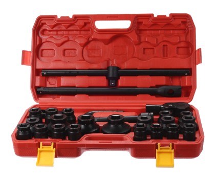 Set di bussole MECHANIC WRENCH SET 3, heavy-duty, 26 pz