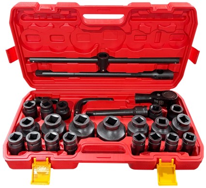 Set di bussole MECHANIC WRENCH SET 3, heavy-duty, 26 pz