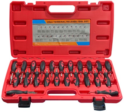 Set di estrattori per pin e connettori MECHANIC TERMINAL PIN SET 1, 23 pezzi