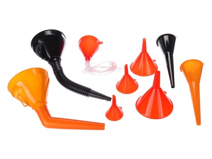 Set di imbuti per rabbocco liquidi MECHANIC FUNNEL SET 3, 9 ks