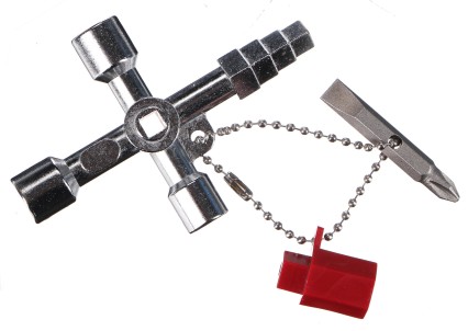 Chiave universale per cassette di servizio UNI SERVICE BOX 6