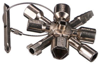 Chiave universale per cassette di servizio UNI SERVICE BOX 13