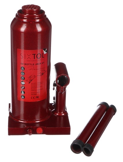 Cric idraulico a bottiglia SX BOTTLE JACK PREMIUM 8T