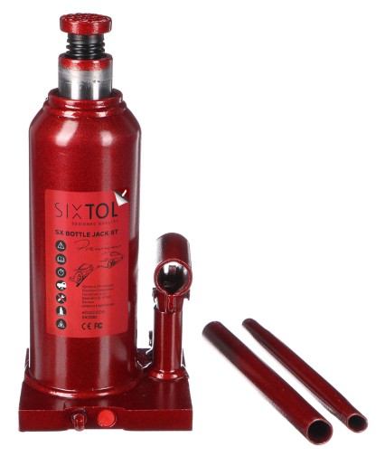 Cric idraulico a bottiglia SX BOTTLE JACK PREMIUM 8T