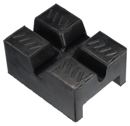 Piastra in gomma per supporto auto pieghevole MECHANIC CAR STAND, 83×62×40 mm