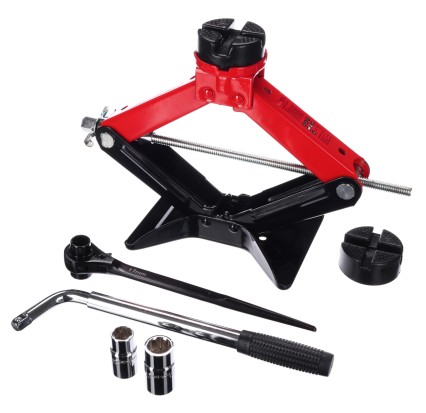 Cric a forbice con cricchetto SX SCISSOR JACK WIDE PAD 2,5T
