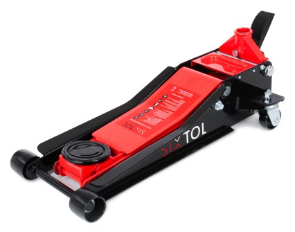 Cric idraulico mobile heavy-duty 3T a basso profilo con pedale SX JACK PEDAL 3T BLACK