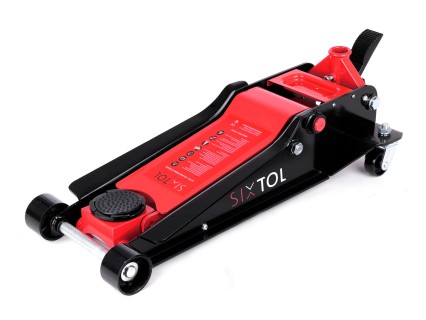 Cric idraulico mobile heavy-duty 4T a basso profilo, con pedale SX JACK PEDAL 4T BLACK