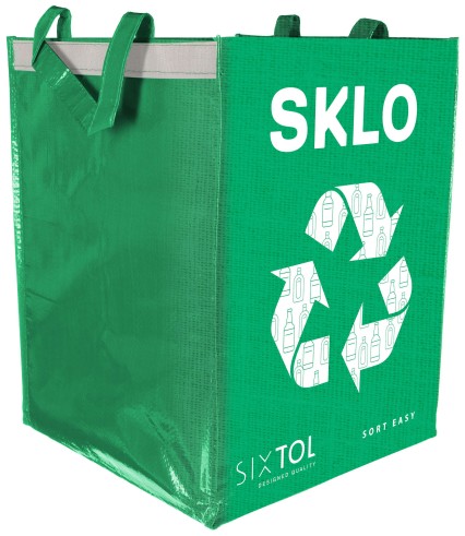 Borsa per raccolta differenziata SORT EASY GLASS, 30x30x40cm, 36l