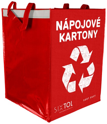Borsa per raccolta differenziata SORT EASY CARTON, 30x30x40cm, 36l