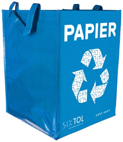 Sacco per rifiuti differenziati SORT EASY PAPIER, 30x30x40cm, 36l