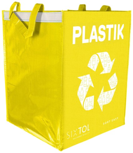 Borsa per raccolta differenziata SORT EASY PLASTIK DE, 30x30x40cm, 36l