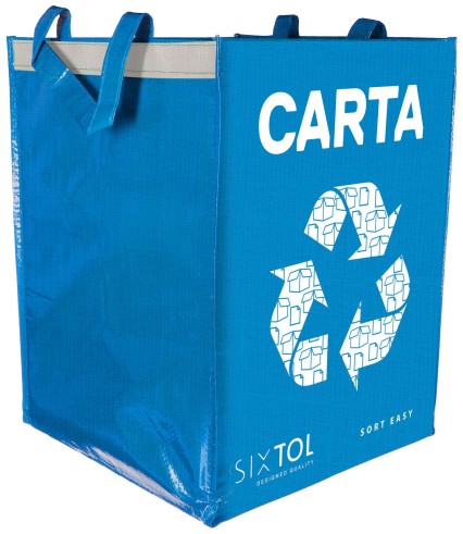 Borsa per raccolta differenziata SORT EASY CARTA IT, 30 x 30 x 40 cm, 36 l